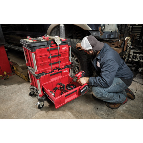 Boîte &agrave; outils avec 2 tiroirs Packout, 16-1/3" x 14-1/3" x 22-1/5", Rouge Groupe Belzile Dickner