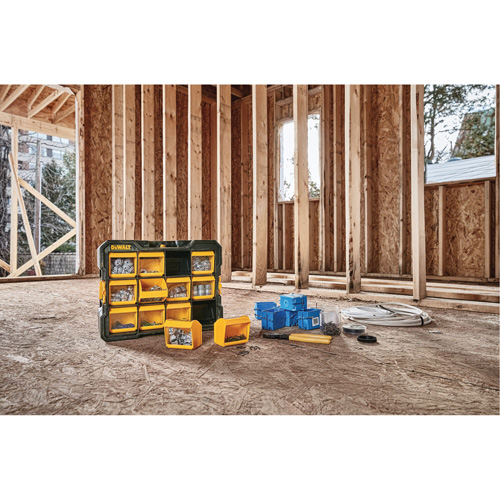 Organisateur Flip-Bin, 3-7/8" la x 17-3/4" p x 13-7/8" h, Noir/Jaune Groupe Belzile Dickner