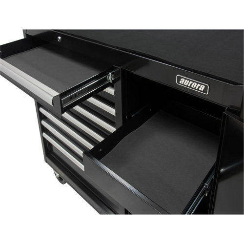 Chariot &agrave; outils industriel, 8 tiroirs, 44-3/10" la x 21-1/10" p x 36-7/10" h, Noir Groupe Belzile Dickner