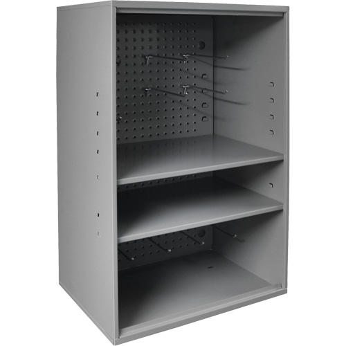 Abrasive Storage Cabinet with Pegboard, Steel, 19-7/8" x 14-1/4" x 32-3/4", Grey Groupe Belzile Dickner