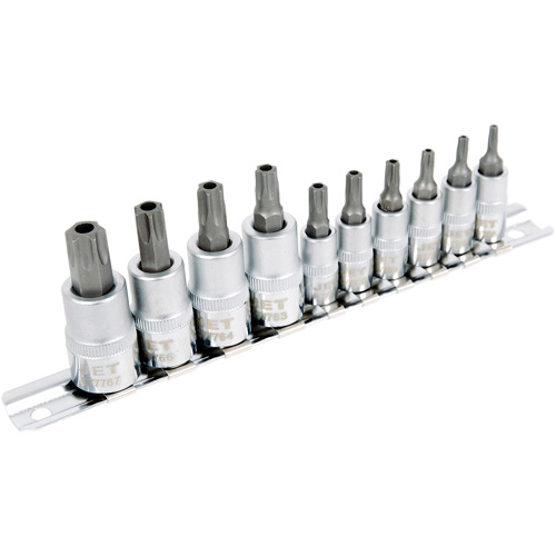 Jeu de douilles antiviol TORX 1/4" & 3/8" SS1438-10TB 10 mcx Groupe Belzile Dickner