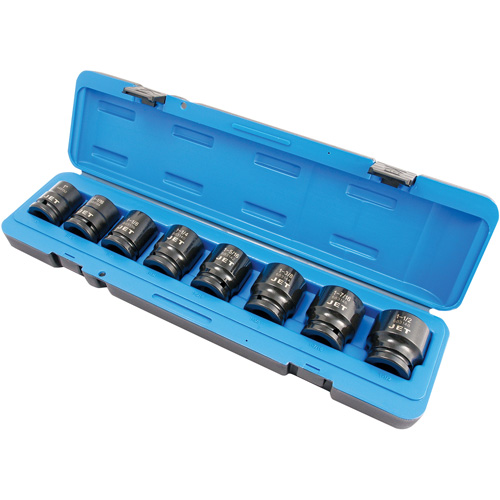 PS834 SAE Socket Set, 8 Pcs, Impact, 3/4" Drive Size Groupe Belzile Dickner
