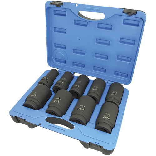 PS901D 6-Point SAE Socket Set, 9 Pcs, Impact, 1" Drive Size, Deep Groupe Belzile Dickner
