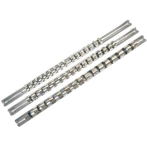 Rail porte-douilles &agrave; entraînement 1/4" SCH-14 avec 16 attaches de retenue Groupe Belzile Dickner
