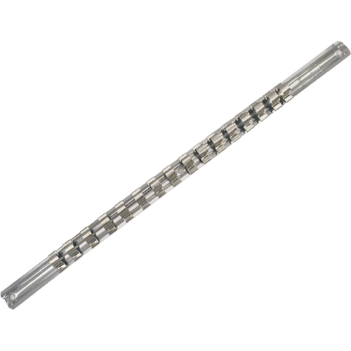 Rail porte-douilles &agrave; entraînement 3/8" SCH-38 avec 16 attaches de retenue Groupe Belzile Dickner