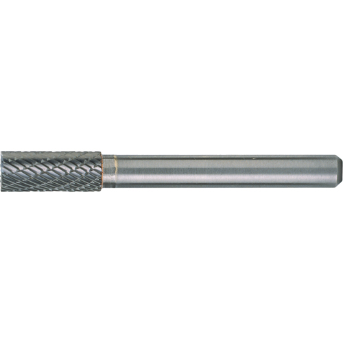 Solid Carbide Burrs - Cylinder Shape with End Cut, SB-3, 3/8" Dia., 1/4" Shank, 3/4" Depth of Cut Groupe Belzile Dickner