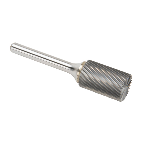 Solid Carbide Burrs - Cylinder Shape with End Cut, SB-6, 3/5" Dia., 1/4" Shank, 24.4 mm Depth of Cut Groupe Belzile Dickner