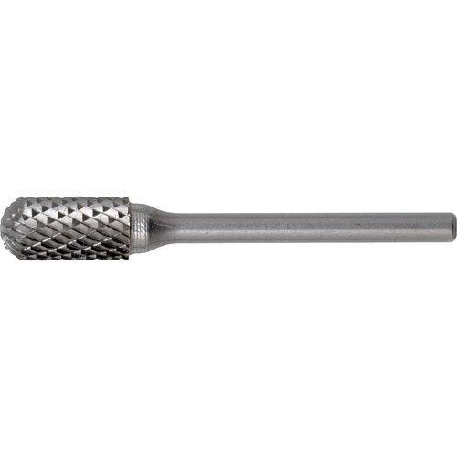 Solid Carbide Burrs - Cylinder Shape with Ball Nose, SC-6, 5/8" Dia., 1" Depth of Cut Groupe Belzile Dickner