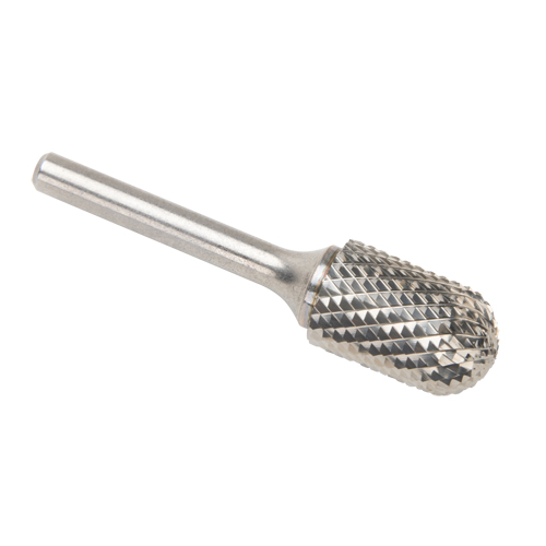 Solid Carbide Burrs - Cylinder Shape with Ball Nose, SC-6, 3/5" Dia., 25.4 mm Depth of Cut Groupe Belzile Dickner