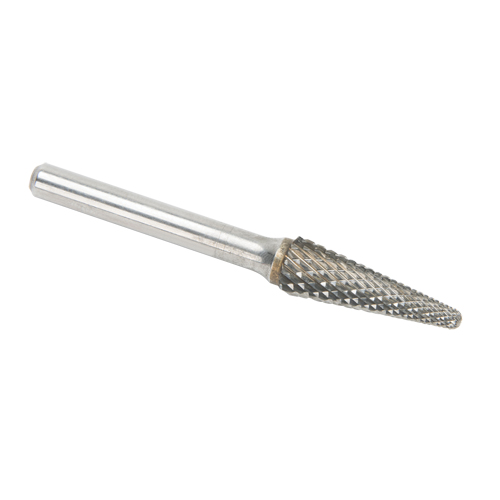 Fraises au carbure solide - Forme conique, extr&eacute;mit&eacute; rayon de 14°, 1/4" Tige Groupe Belzile Dickner