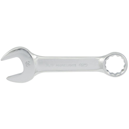 Fully Polished Stubby Combination Wrench, 12 Point, 10 mm, Chrome Finish Groupe Belzile Dickner