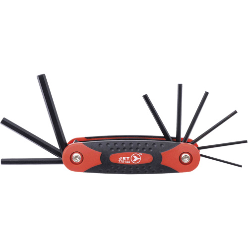 JFHK-9 Folding Hex Key Set, 9 Pcs., Imperial Groupe Belzile Dickner
