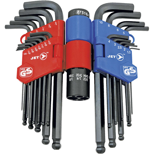 JBHK-22SM Ball Nose Hex Key Set, 22 Pcs., Metric & Imperial Groupe Belzile Dickner