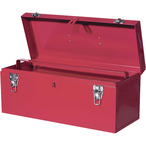 TB21 Boîte &agrave; outils en acier, 8-3/4" P x 20" la x 9-3/8" h, Rouge Groupe Belzile Dickner