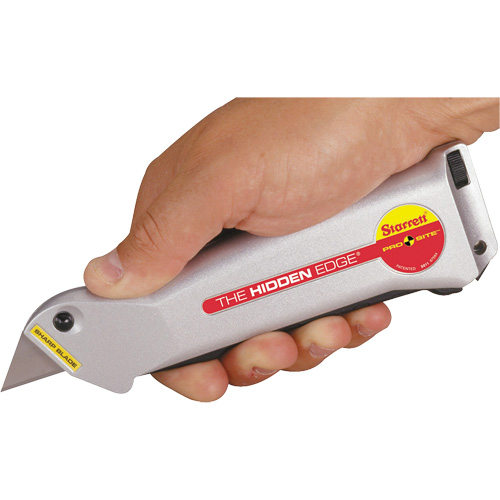 Hidden Edge&reg; Knife, 19 mm, Steel, Aluminum Handle Groupe Belzile Dickner