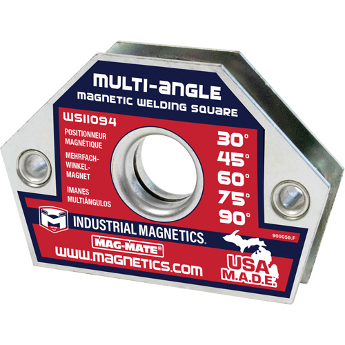 Magnetic Welding Squares, 4-3/8" L x 3/4" W x 3" H, 55 lbs. Groupe Belzile Dickner