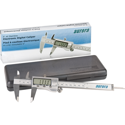 Electronic Digital Calipers, 0.001" (0.03 mm) Resolution, 0 - 6" (0 - 152 mm) Range Groupe Belzile Dickner