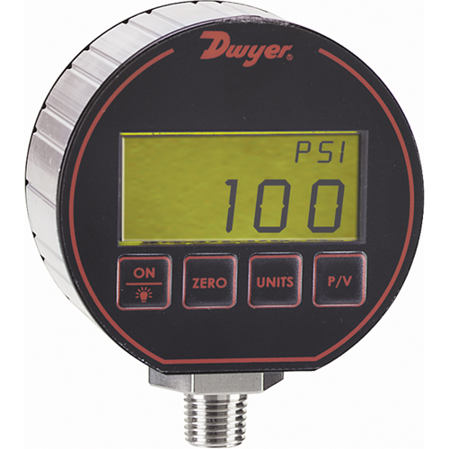 Pressure Gauge, 3" , 200 psi, Bottom Mount, Digital Groupe Belzile Dickner