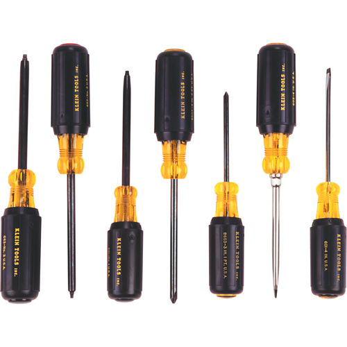 Canadian Basic Cushion-Grip Screwdriver Set, 7 Pcs. Groupe Belzile Dickner