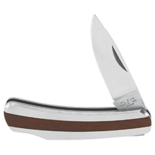Pocket Knife with Drop Point Blade, 2-1/4" Blade, Stainless Steel Blade, Stainless Steel Handle Groupe Belzile Dickner