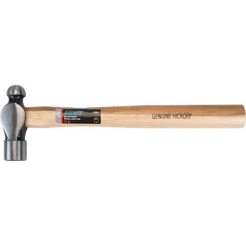 Ball Pein Hammer, 24 oz. Head Weight, Plain Face, Wood Handle Groupe Belzile Dickner