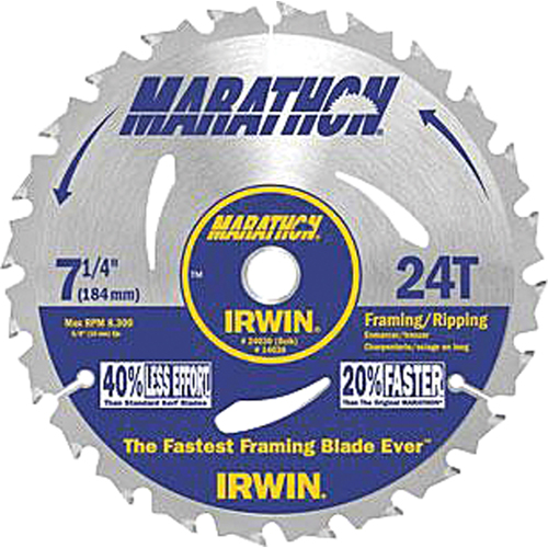 Contractor Saw Blades - Marathon&reg; Saw Blades, 7-1/4", 24 Teeth Groupe Belzile Dickner