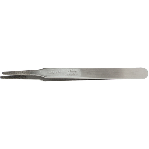 Tweezers - Flat Round Tips, Straight - 4.75" (120 mm) Groupe Belzile Dickner