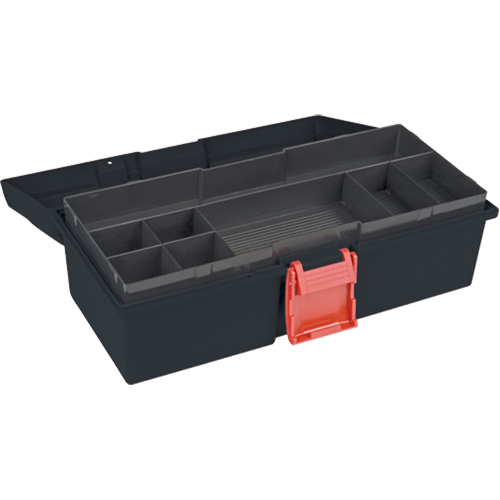 Coffre &agrave; outils robuste, 15" la x 7" p x 5-1/2" h, Noir Groupe Belzile Dickner