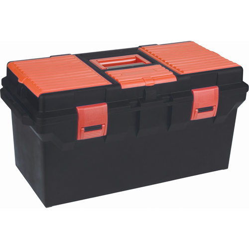 Coffres &agrave; outils en plastique, 22" la x 11" p x 10-1/2" h, Noir Groupe Belzile Dickner