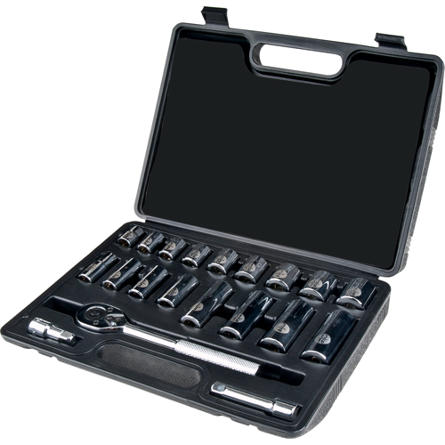 Jeu de douilles, 20 Mcx, Prise de 3/8", Profond Groupe Belzile Dickner