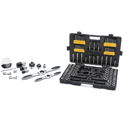 SAE/Metric Ratcheting Tap & Die Set, 114 Pieces Groupe Belzile Dickner