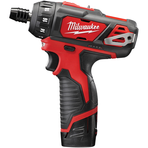 M12 Hex 2-Speed Screwdriver Kit, 1/4", 12 V, 275 in-lbs Max. Torque, Lithium-Ion Battery Groupe Belzile Dickner