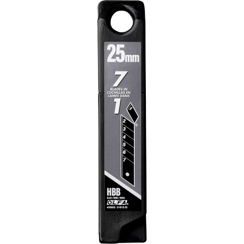 Lames de rechange noires tr&egrave;s aiguis&eacute;es, Style Cassable Groupe Belzile Dickner