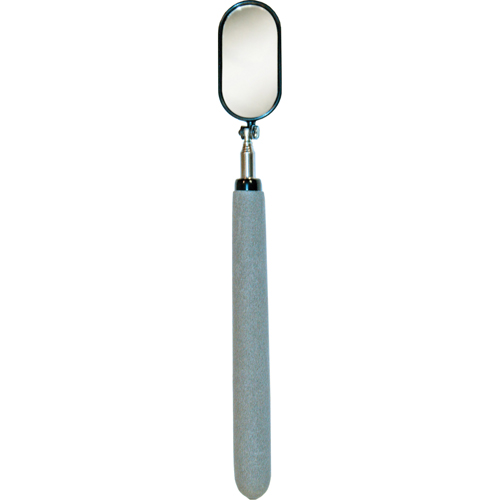 Inspection Mirror, Oval, 1-1/2" L x 1-1/4" W, Telescopic Groupe Belzile Dickner