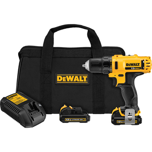Ensemble perceuse/visseuse max, Lithium-ion, 12 V, Mandrin 3/8", Couple 189 UWO Groupe Belzile Dickner