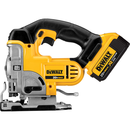Ensemble de scie sauteuse, 20 V, Lithium-ion, 0-3000 coups/min, 1" Longueur de la course Groupe Belzile Dickner