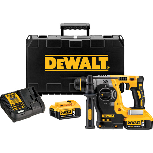 Max XR&reg; Brushless L-Shape Rotary Hammer Kit, 20 V, 1", 0-1100 RPM Groupe Belzile Dickner