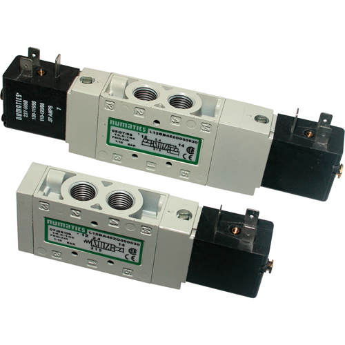Pilot 5-Way 2-Position 4-Way Solenoid Valves, 1/8" Pipe, 150 PSI Groupe Belzile Dickner