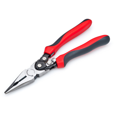 Pro Series Dual Material Long Nose Compound Action Cutting Pliers, 9" L Groupe Belzile Dickner