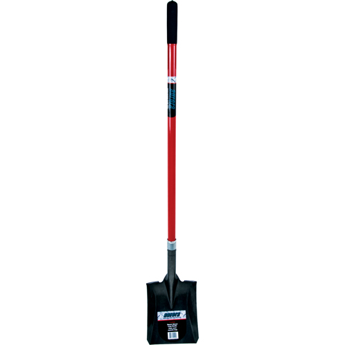 Heavy-Duty Square Shovel, Fibreglass, Carbon Steel Blade, Straight Handle, 47-1/2" Long Groupe Belzile Dickner