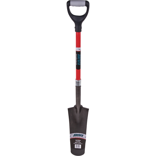 Heavy-Duty Drain Spade, Carbon Steel, 14" x 5-1/2" Blade, 29" L, D-Grip Handle Groupe Belzile Dickner