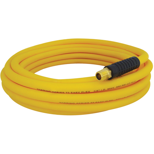 Easyflex Premium Hoses with Fittings, Air/Water, Technopolymer, 1/4" dia. x 50', 300 psi, 1/4 NPT Groupe Belzile Dickner