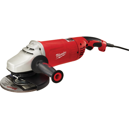 Meuleuse &agrave; angle large et prise g&acirc;chette avec verrou, 7"/9", 120 V, 15 A, 6000 Tr/min Groupe Belzile Dickner
