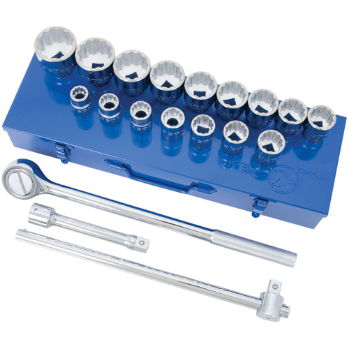 SW7521 12-Point SAE Socket & Socket Wrench Set, 21 Pcs, 3/4" Drive Size Groupe Belzile Dickner