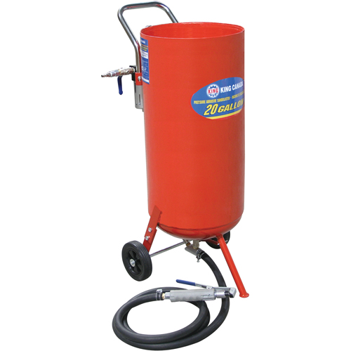 Machines de sablage &agrave; jet, 6-25 pi³/min, R&eacute;servoir de 16,6 gal. (20 gal. US) Groupe Belzile Dickner