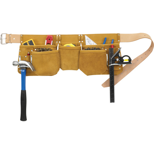 Ceintures &agrave; outils pour apprenti menuisier, Cuir, Havane Groupe Belzile Dickner