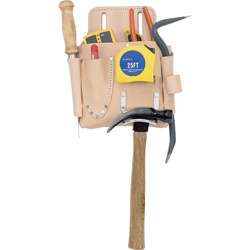 Drywall Tool Pouch, Tool Holder, Leather, 7 Pockets Groupe Belzile Dickner