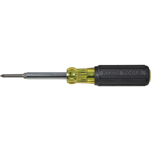 Extended-Reach Multi-Bit Screwdriver/Nut Driver, 9-1/10" L, Cushion Grip Handle Groupe Belzile Dickner