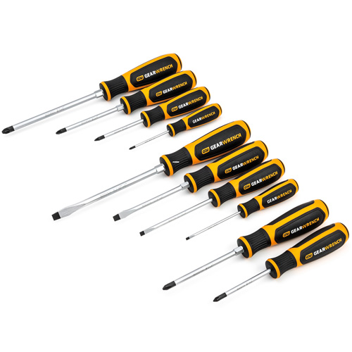 Phillips&reg;/Slotted/Pozidriv&reg; Dual Material Screwdriver Set, 10 Pcs. Groupe Belzile Dickner