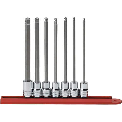 SAE Long Ball End Bit Socket Set, Hex, 3/8" Drive, 7 Pcs Groupe Belzile Dickner